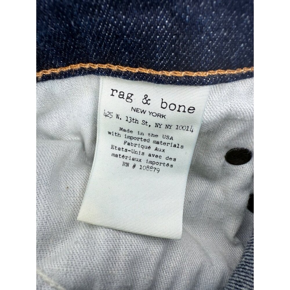 Rag & Bone Designer Skinny Low Rise Dark Wash “Yesler” Denim  Jeans Size 26 - Picture 14 of 16